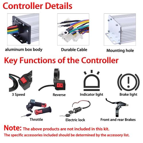 48V Motor Kit 1800W Electric Brushless DC Motor Kit 3900RPM Go Kart Motor