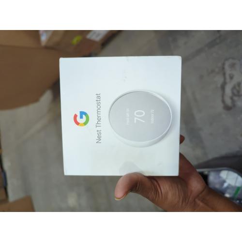 Google Nest Thermostat - Smart Thermostat for Home - Programmable Wifi Thermostat - Snow