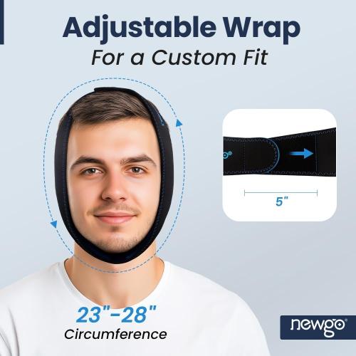 NEWGO Wisdom Teeth Ice Pack Head Wrap for Face, Jaw Toothache, FSA Eligible
