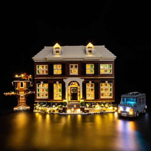 Nitemode LED Light Kit Compatible with Lego Home Alone House 21330 – Upgraded Layered Lighting Design, Accessories for Display ((JUST Lights)