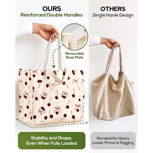 Miss Adola Extra Large Canvas Grocery Tote Bag