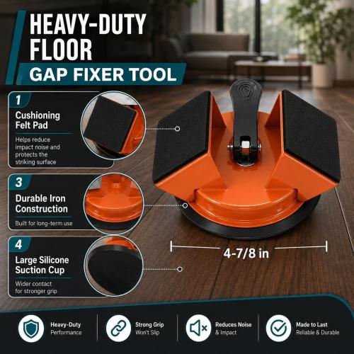 Floor Gap Fixer Tool, Floor Gap Repair Tool Kit, Upgraded Suction Cup