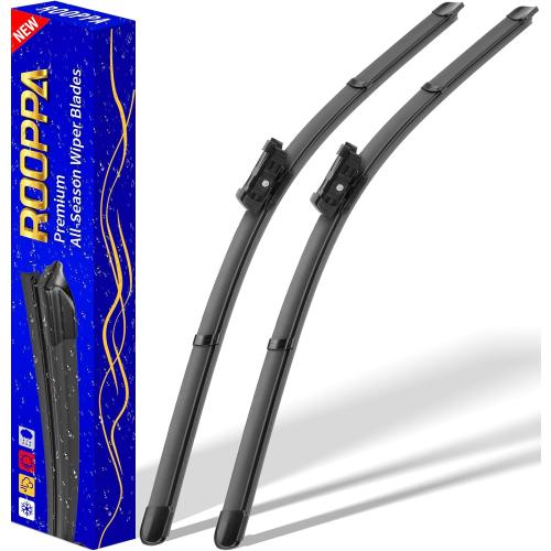 2 wipers Replacement For 2017-2023 Tesla Model 3/2020-2023 Model Y Original Equipment Replacement Wiper Blade - 26/19 (Set of 2) Top Lock