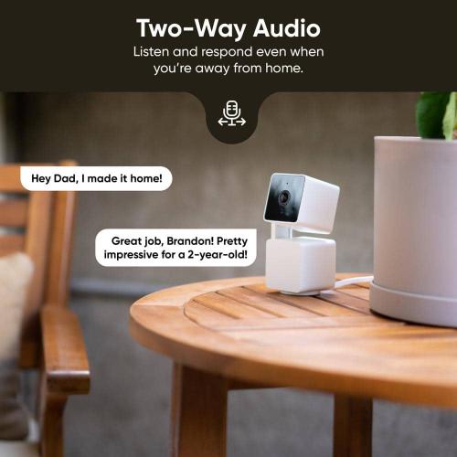 Color Black Pan V3 Wired Indoor/Outdoor 1080P HD Home Security Camera with Privacy Mode, Black