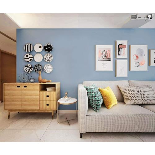 Safiyya 197x17.7 Peel and Stick Wallpaper Blue Contact Paper Temporary Solid Color Waterproof Self Adhesive Removable Wallpaper Vinyl Rolls for Wall