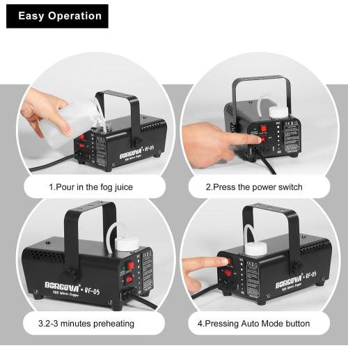 400W Compact Fog Machine Auto Mode Small Smoke Maker