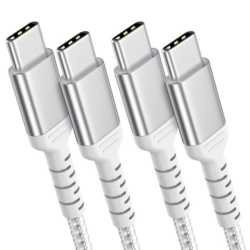 3ft USB-C to USB-C Cable for iPhone 16/15 Pro/Max, Braided USB Type C to Type C Fast Charging Cable Compatible with Samsung Galaxy Google Pixel, USBC to USBC Cable 1m