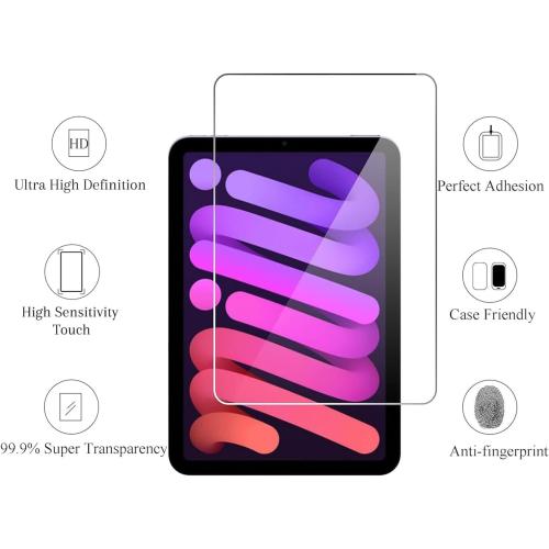 Ailun Screen Protector for iPad Mini 7 & 6, 2 Pack, 8.3 Inch, Case Friendly