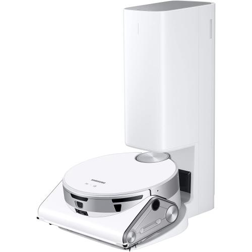 SAMSUNG Jet Bot AI  Robot Vacuum Cleaner w/ Object Recognition, Intelligent Cleaning, Clean Station, 5-Layer Filter, Touchless Dust Removal for Hardwood Floors, Carpets, VR50T95735W, White