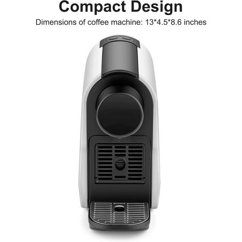 beanglass Mini Espresso Machine Compatible with Nespresso OriginalLine Pods