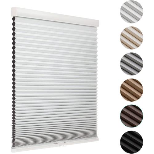 MYshade Cordless Blackout Cellular Shades for Windows, Honeycomb Window Shades with Thermal Insulation, Child & Pet Safe Room Darkening Shade, Easy Install,38 W x 72 H, White