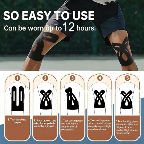 Knee Support Tape - Waterproof Joint Support, 10 Pack