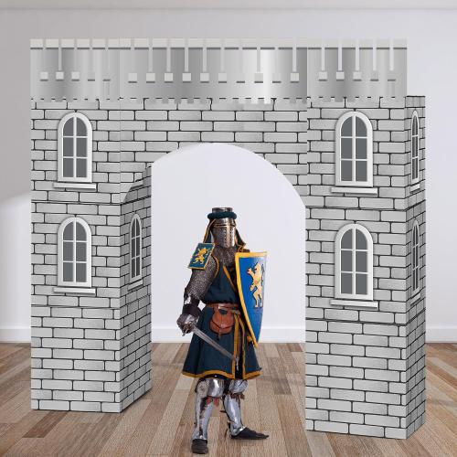 13 Pcs Medieval Decor Large Castle Props Knight Dragon Party Backdrop