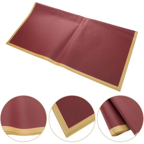 IWOWHERO 20pcs Red Flower Bouquet Wrapping Paper Versatile Paper Wrap for Making Unique Design Floral Wrapping Material for Christmas and DIY Crafts