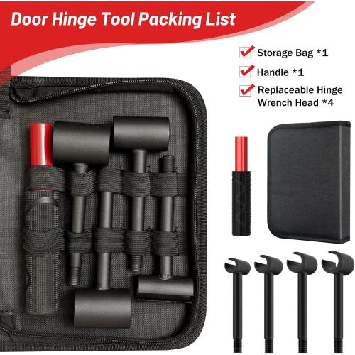 4-in-1 Door Hinge Adjustment Tool, Hinge Gap Adjusting Wrench Fits 14-25mm
