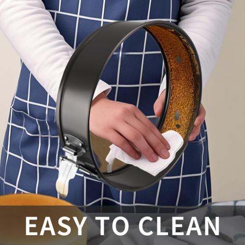 3PCs Cake Pan Sets for Baking, 7/8/9 Inch Round Cake Pans, Nonstick Springform Cake Pans, Cheesecake Baking Pans with 100 Pcs Piping Bags,