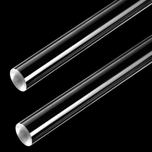 Bucherry 2 Pack 24 Inch Acrylic Round Rods for DIY Crafts, Acrylic Dowel Rods Sticks for Plant Stakes Curtain Pulls Retaining Cake Topper