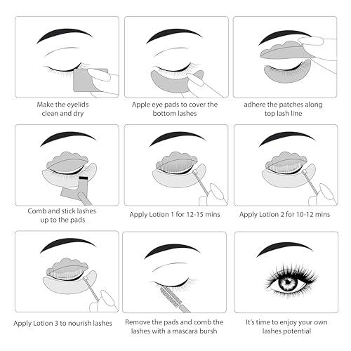 Luxe Cosmetics - Lash Lift Kit - Complete Set for Eyelash Lifting -
