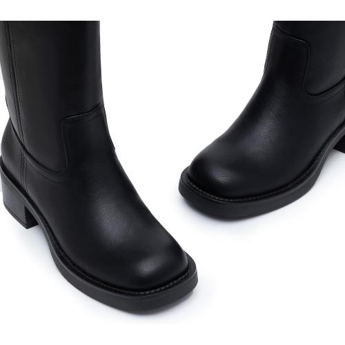SIZE 6 ❗❗Athlefit Knee High Boots Square Toe Ridng Chunky Tall Boots for Women