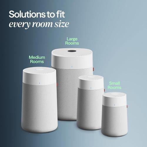 BLUEAIR Air Purifiers for Medium Rooms, Bedroom, Kitchen, Cleans 1,858 sqft in one hour, HEPASilent Smart Air Cleaner for Home, Pets, Allergies, Virus, Dust, Mold, Smoke - Blue Pure 311i Max