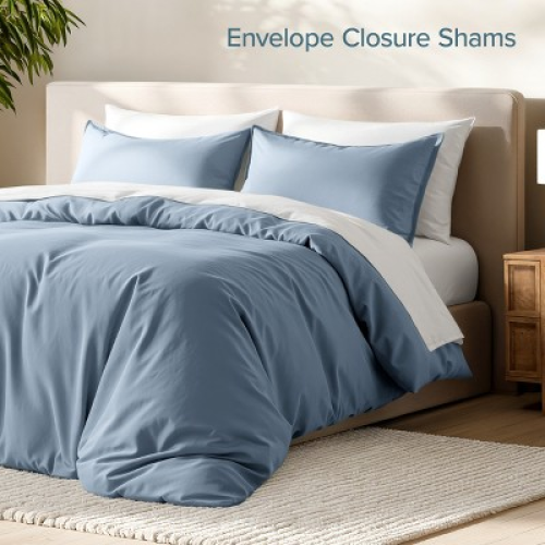 Ultra Soft Duvet Cover & Shams by Bare Home (Comforter Not Included) - King, Dusty Blue