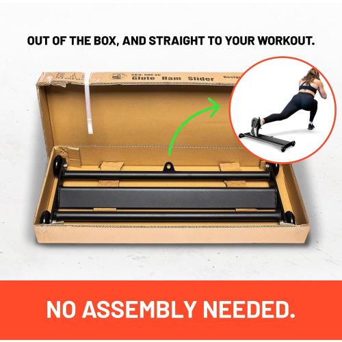 Glute Ham Glider [Bells of Steel] Home Gym Multi-Function Ab Glute Machine, Heavy Duty Ab Glider Machine for Hamstring Curl, Abdominal and Leg Workouts