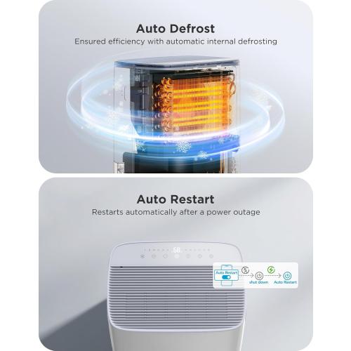 GoveeLife Dehumidifier for Home 4,500ft², 50 to 137 Pints, 2.0Gal Bucket | Smart Auto Humidity Control, Drain Hose, Compressor Dehumidifiers for Basement with Auto Shut Off, Bathroom, Garage, WiFi