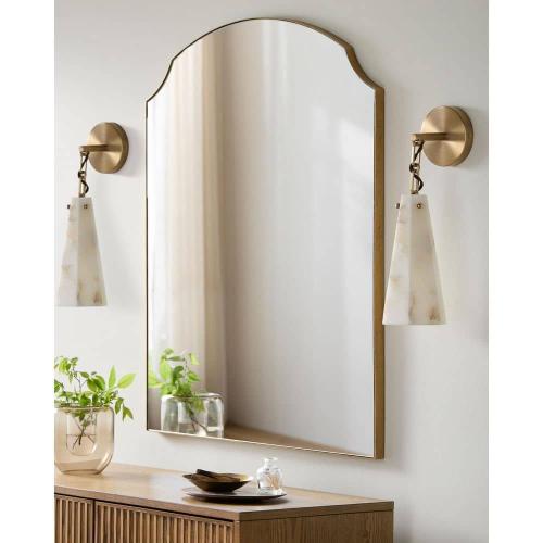 Galey Alix 5.5 in. 1 Light White Sloane Traditional Wall Sconce
