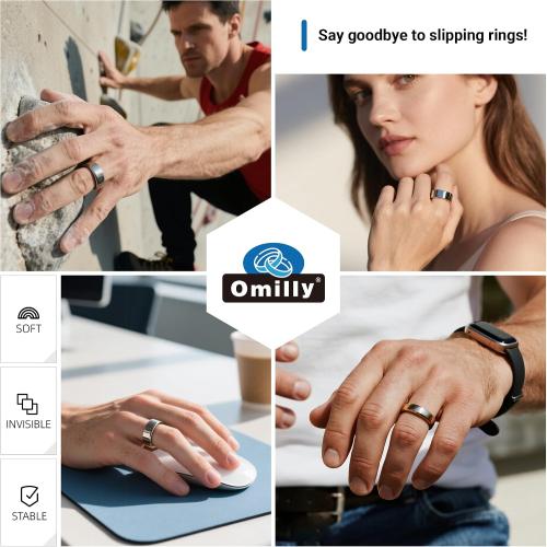 Smart Ring Size Adjuster - 120Pcs Invisible Fit for Oura 4/3, Galaxy Ring, Ultra Human AIR, RingConn 2/1, Amazfit Helio - Loose Ring Sizing Kit (Transparent)