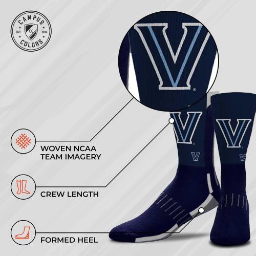 Size MD For Bare Feet NCAA Adult State and University Crew Socks - Polyester blend - Unisex - High-performance socks provide
