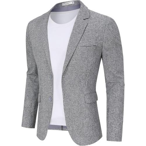 SIZE XL ❗❗Men Sport Coats, Big and Tall Sport Coats and Blazers for Men Business Casual Suit Jacket 2 Button Regular Fit Grey Casual Blazer Fashion Mens Dress Jackets Blazers Lightweight (Grey XL)