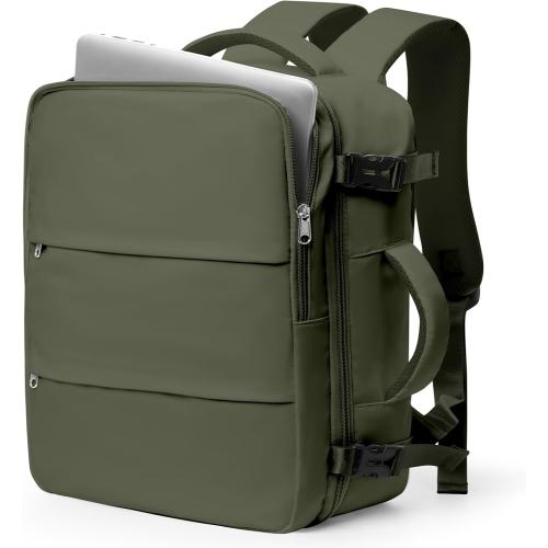 Large Travel Backpack For Women Men,Carry On Backpack For Traveling On Airplanes,Personal Item Travel Bag Laptop Work Backpacks Olive Green