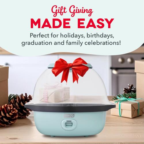 Dash SmartStore® Stirring Popcorn Maker - Electric Popcorn Machine with Butter-Melting Tray & Clear Serving Bowl - Features Stirring Bar - 24 Cups, White ‼️possible stains and broken or missing pieces ‼️