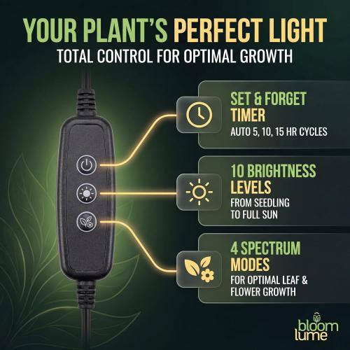 Bloom Lume LED Grow Lights for Indoor Plants Full Spectrum 6000K -