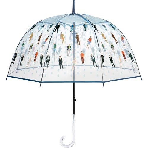 Maad Raining Men Clear Bubble Dome Umbrella - Perfect White Elephant Gift or Birthday Gift, Modern, Acrylic Handle, Aluminum Frame, Auto-Open, Spacious Canopy, Outdoor Use, Umbrella