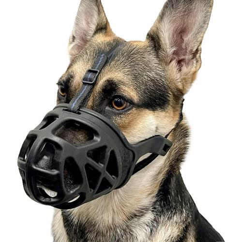 BARKLESS Dog Muzzle, Humane Basket Muzzle for Dogs Biting, Scavenging