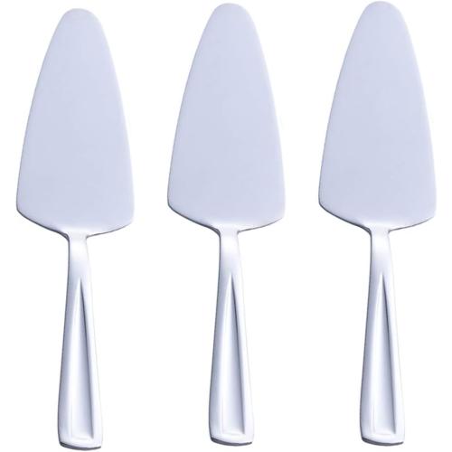 GoGeiLi Pie Cake Server, 9.3-inch Stainless Steel Pizza Pastry Server Set of 3, Dishwasher Safe