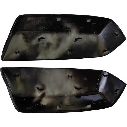Pair Gloss Black Mirror Caps Cover Compatible with GMC Chevrolet Silverado Sierra 1500 2014-2018/2500 HD 3500 HD 2015-2018 Pick up Replacement for 22919757,22919758.