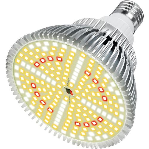 Lonwon Grow Light Bulb, PAR38, 30W, E26, Full Spectrum, 1-Pack
