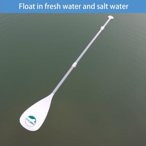 COLOR GREEN AND BLACK ‼️ YVLEEN SUP Paddle Board Paddle，Stand up Paddleboard Paddles Adjustable Aluminum 4-Piece Floating Kayak Paddle，Convertible Paddle G：4-Piece Paddle (White)