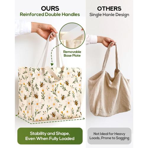Miss Adola Extra Large Canvas Grocery Tote Bag