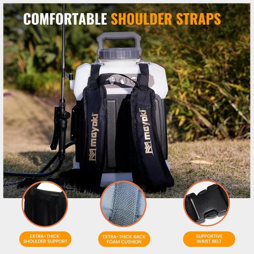 3Gallon Lawn Garden Sprayer Compatible with Dewalt 20V Battery, Backpack Pump Sprayer w/ 2.0Ah Battery, Translucent Water Tank, Adjustable Pressure, for Spraying Plants, Watering, Weeds, Cleaning‼️light dirt and incomplete‼️