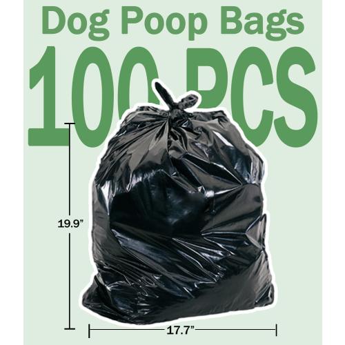 FUSBUNTY Dog Pooper Scooper, Swivel Bin & Rake Set with 100 Waste Bags