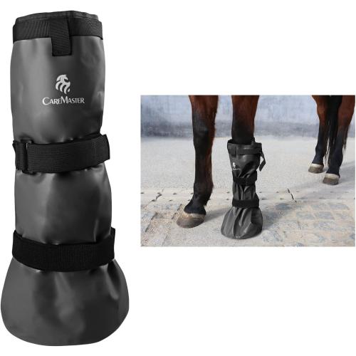 Hoof Soaking Boot for Horse, Waterproof PVC Hoof Soaker Bag with EVA Foam Pad, Secure 3-Strap Equine Icing & Soaking Boot for Hooves Care, Fits Most Hooves