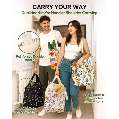 Miss Adola Extra Large Canvas Grocery Tote Bag