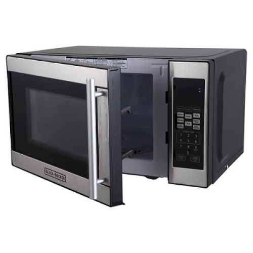 BLACK DECKER 0.7 cu ft 700W Microwave Oven - Black - EM720CPN-P‼️light dirt‼️