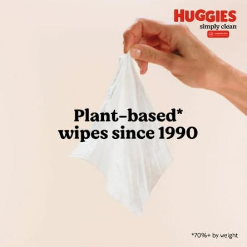 Huggies Simply Clean Unscented Baby Wipes, 2 Pack, 128Total Ct (Select for More Options)