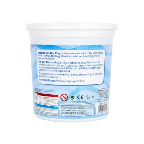 Crayola Air Dry Clay, Natural White Modeling Clay, 5 lb Bucket
