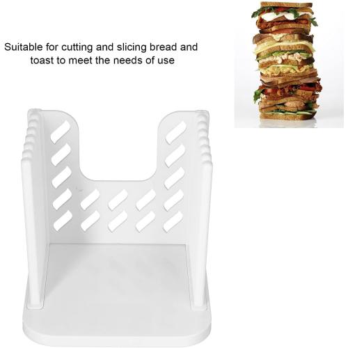 Bread Slicer Adjustable Thickness Bread Cutting Guide Tool for Homemade Toast and Sandwich Slices, Kitchen and Bakery Use