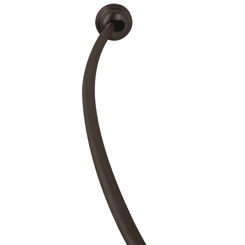 Color Black Zenna Home Never Rust Curved Tension Shower Curtain Rod